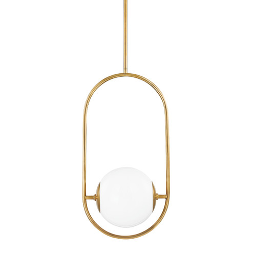 Everley One Light Pendant in Vintage Brass (68|273-42-VB)
