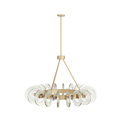 Trina Ten Light Chandelier in Clear Seedy (314|DMC06)