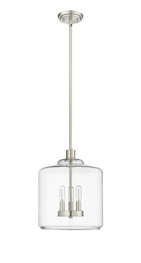 Asheville Three Light Pendant in Brushed Nickel (59|46933-BN)