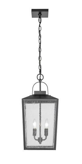 Devens Two Light Outdoor Hanging Lantern in Powder Coated Black (59|42655-PBK)