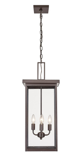 Barkeley Four Light Outdoor Hanging Lantern in Powder Coated Bronze (59|42605-PBZ)