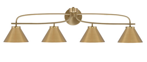 Cavella Four Light Bath Bar in New Age Brass (200|3914-NAB-421)