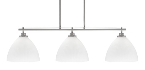 Odyssey Three Light Island Pendant in Brushed Nickel (200|2636-BN-4631)