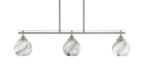 Odyssey Three Light Island Pendant in Brushed Nickel (200|2636-BN-4109)