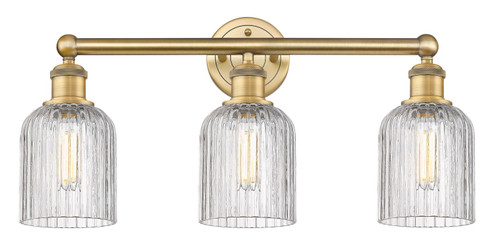 Edison Three Light Bath Vanity in Brushed Brass (405|616-3W-BB-G559-5CL)