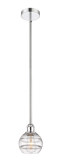 Edison LED Pendant in Polished Chrome (405|616-1S-PC-G556-6CL)