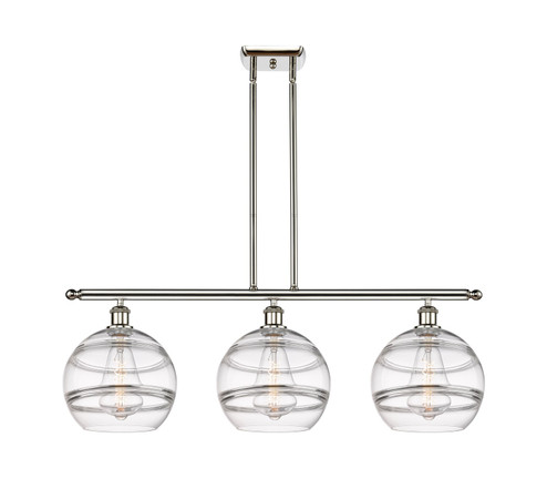 Ballston Three Light Island Pendant in Polished Nickel (405|516-3I-PN-G556-10CL)
