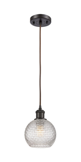Ballston One Light Mini Pendant in Oil Rubbed Bronze (405|516-1P-OB-G122C-6CL)