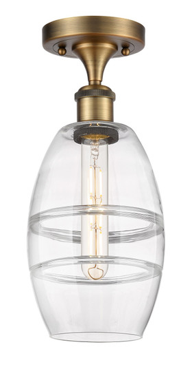 Ballston One Light Semi-Flush Mount in Brushed Brass (405|516-1C-BB-G557-6CL)