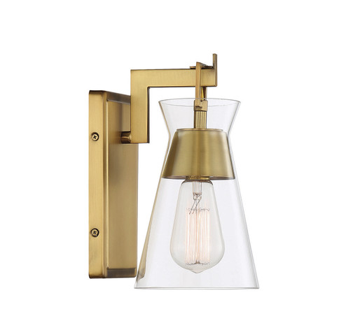 Lakewood One Light Wall Sconce in Warm Brass (51|9-1830-1-322)