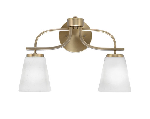 Cavella Two Light Bath Bar in New Age Brass (200|3912-NAB-460)