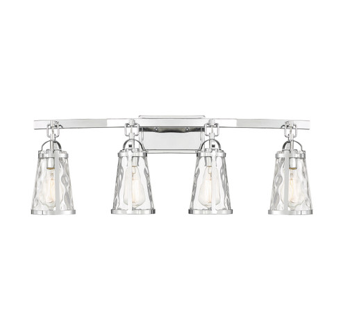 Albany Four Light Bath Bar in Polished Chrome (51|8-560-4-11)