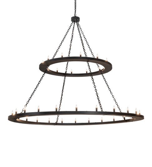 Loxley 36 Light Chandelier in Solar Black (57|264297)