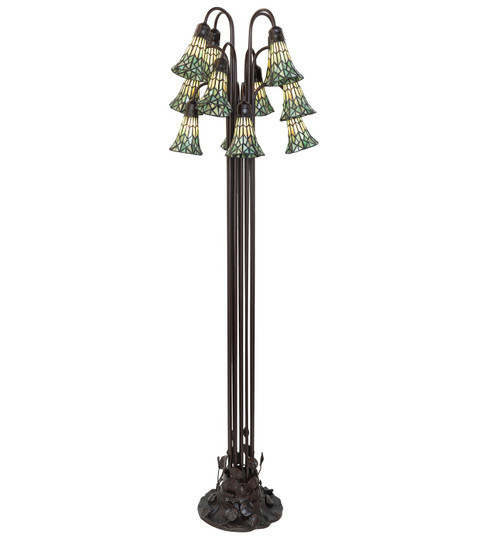 Stained Glass Pond Lily 12 Light Floor Lamp in Mahogany Bronze (57|251701) Stained Glass Pond Lily 12 Light Floor Lamp in Mahogany Bronze (57|251701)