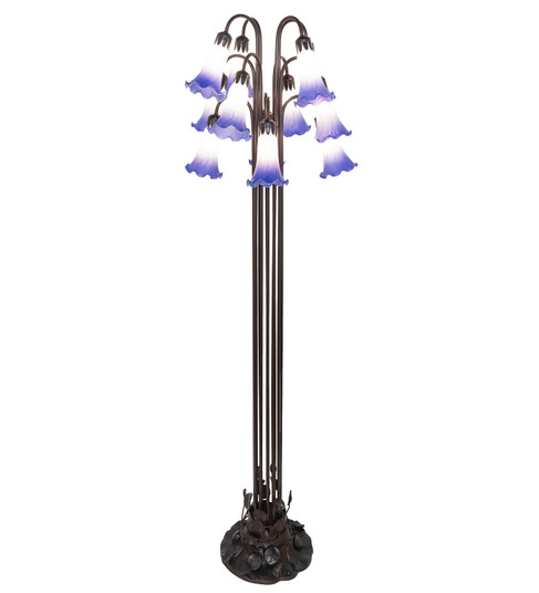 Blue/White 12 Light Floor Lamp in Mahogany Bronze (57|251860)