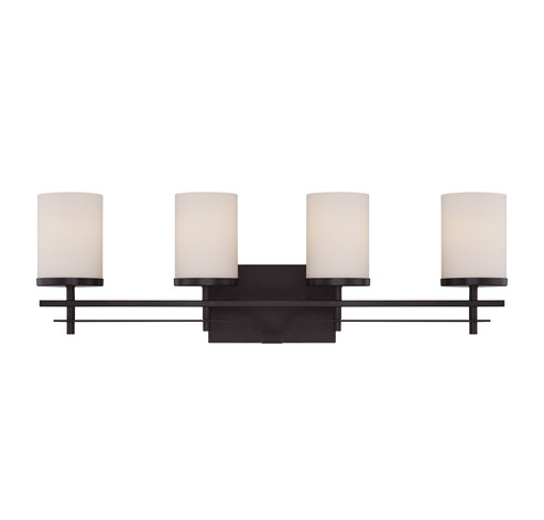 Colton Four Light Bath Bar in English Bronze (51|8-338-4-13)