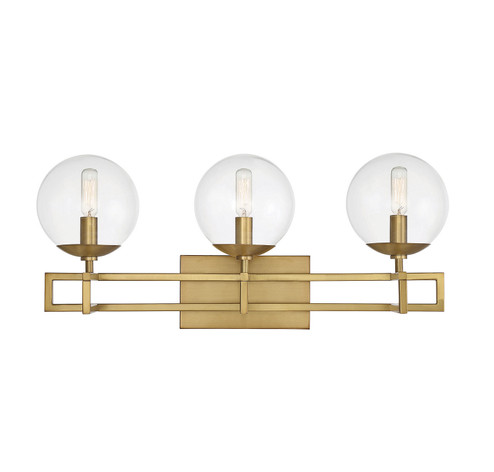 Crosby Three Light Bathroom Vanity in Warm Brass (51|8-1860-3-322)