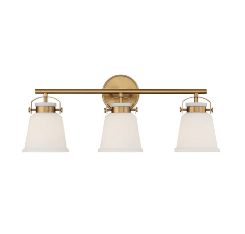 Kaden Three Light Bathroom Vanity in Warm Brass (51|8-1627-3-322)