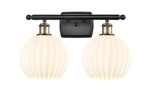 Ballston LED Bath Vanity in Black Antique Brass (405|516-2W-BAB-G1217-8WV)