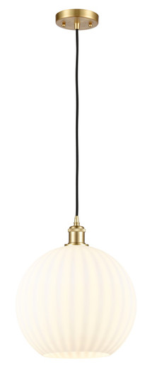 Ballston LED Mini Pendant in Satin Gold (405|516-1P-SG-G1217-12WV)