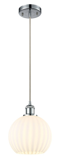 Ballston One Light Mini Pendant in Polished Chrome (405|516-1P-PC-G1217-8WV)