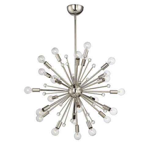 Galea 24 Light Chandelier in Polished Nickel (51|7-6099-24-109)