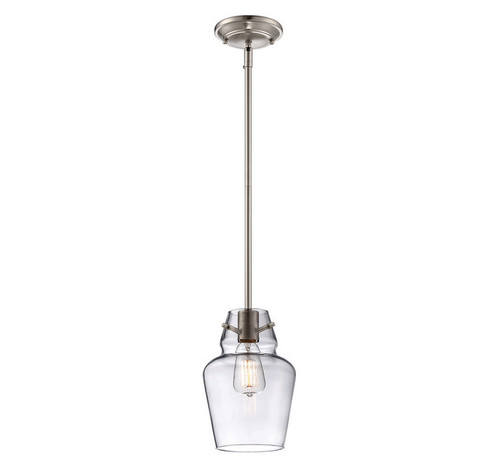 Vintage One Light Mini Pendant in Satin Nickel (51|7-4134-1-SN)