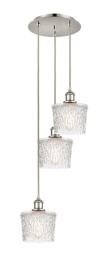 Ballston Three Light Pendant in Polished Nickel (405|113B-3P-PN-G402)