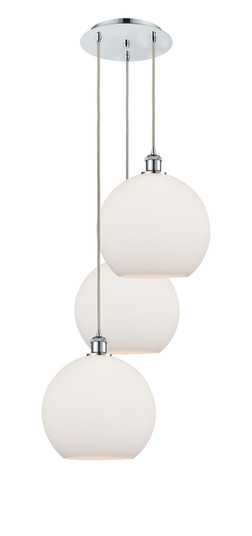 Ballston LED Pendant in Polished Chrome (405|113B-3P-PC-G121-12)