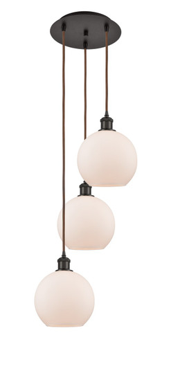 Ballston LED Pendant in Oil Rubbed Bronze (405|113B-3P-OB-G121-8)