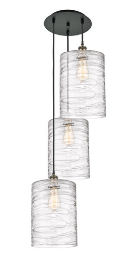 Ballston Three Light Pendant in Black Antique Brass (405|113B-3P-BAB-G1113-L)