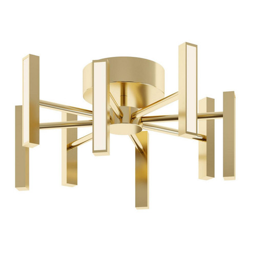 Indra LED Semi-Flush Mount in Satin Brass (162|IDRC16LAJUDSB)