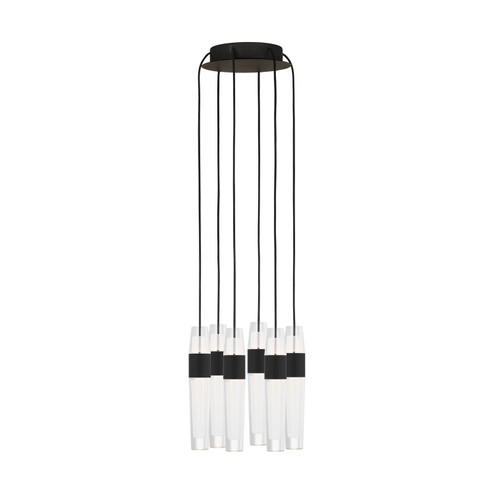 Lassell LED Chandelier in Nightshade Black (182|SLCH40027B)