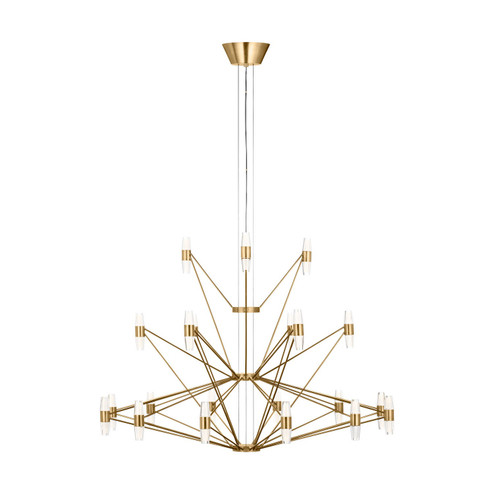 Lassell LED Chandelier in Natural Brass (182|SLCH24627NB)