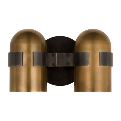 Octavia LED Wall Sconce in Blackened Bronze/Bright Worn Brass (182|AKWS33927BDZ/BWB)