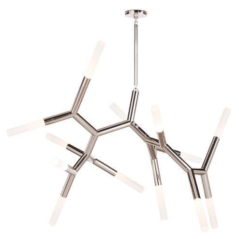 Traveler 13 Light Chandelier in Polished Nickel (400|16-1412PN)