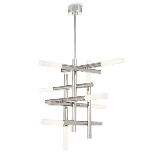 Cass Eight Light Chandelier in Polished Nickel (400|16-1396PN)