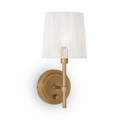 One Light Wall Sconce in Natural Brass (400|15-1221NB)