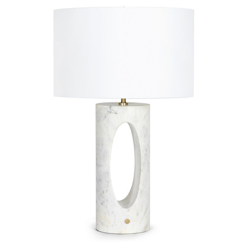 Portia One Light Table Lamp in White (400|13-1637WT)
