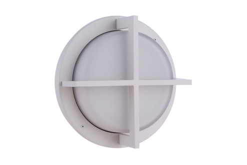 Bulkhead Round One Light Outdoor Bulkhead in Textured White (46|ZA5902-TW)