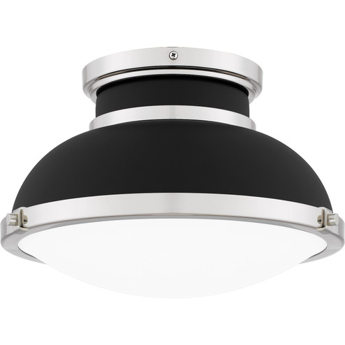 Quoizel Flush Mount Two Light Flush Mount in Matte Black (10|QFL6184MBK)