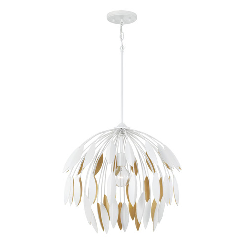 Margeaux One Light Pendant in Matte White (65|351812WE)