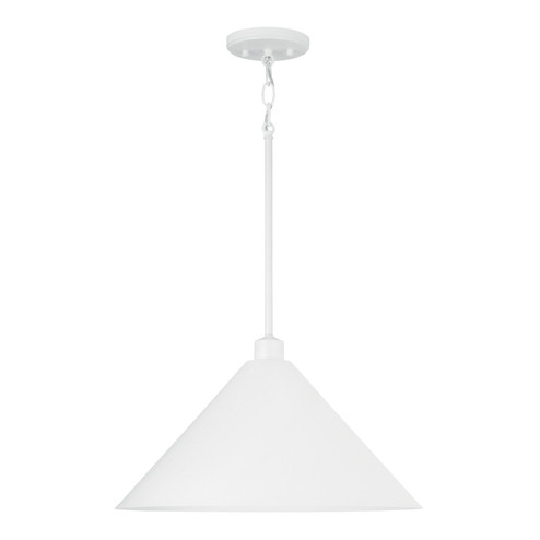 Alden One Light Pendant in Matte White (65|351311WE)