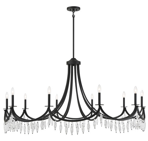 Kameron Ten Light Chandelier in Matte Black (51|1-1805-10-89)