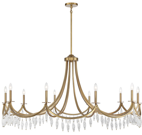 Kameron Ten Light Chandelier in Warm Brass (51|1-1805-10-322)