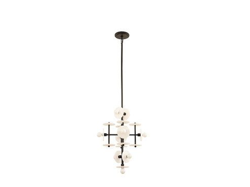 Amani Nine Light Pendant in Black Cashmere (51|1-1590-9-50)