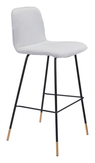 Gironde Bar Chair in Light Gray, Black, Gold (339|101897)