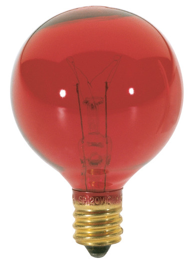 Light Bulb in Transparent Red (230|S3833)