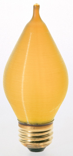 Light Bulb in Spun Amber (230|S3416)