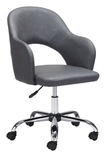 Planner Office Chair in Gray, Chrome (339|101835)